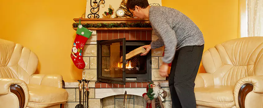 Rusted Metal Fireplace Restoration in Toms River, New Jersey