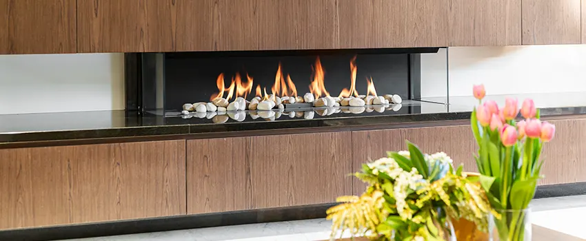 Double-height Fireplace Design Refurbishment in Toms River, New Jersey